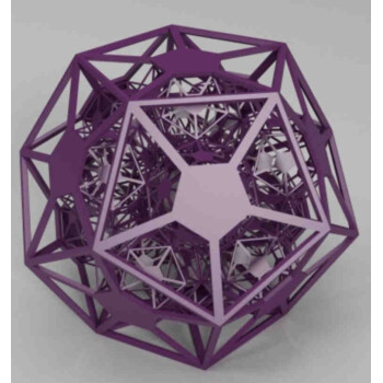 Dodecahedron frame